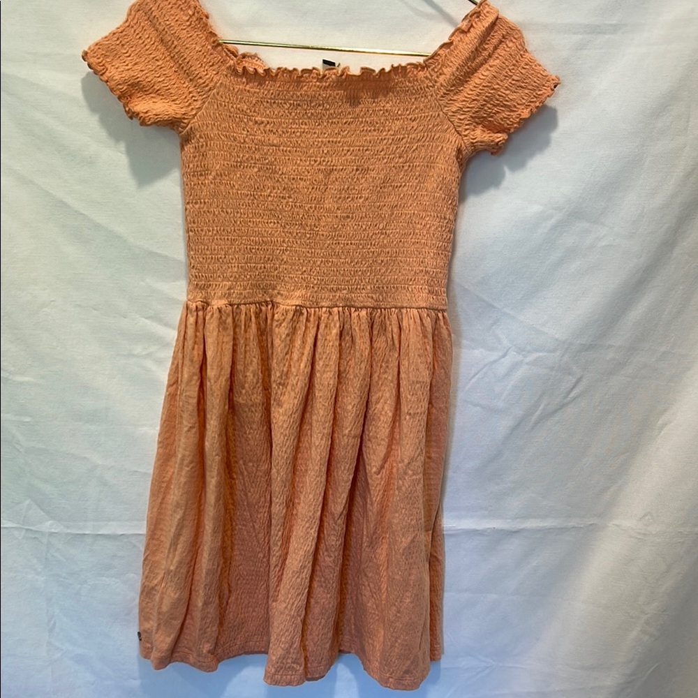 Roxy Peach Smocked Top - Picture 4 of 5